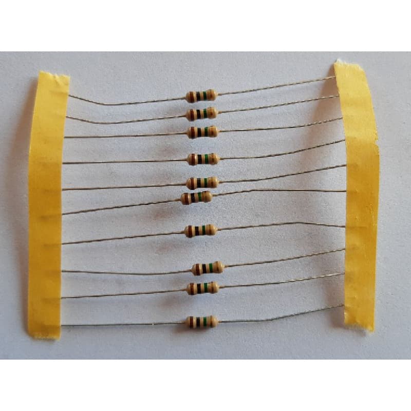 Resistor 1M 1/4W CR25 tolerância 5% kit com 10 Peças