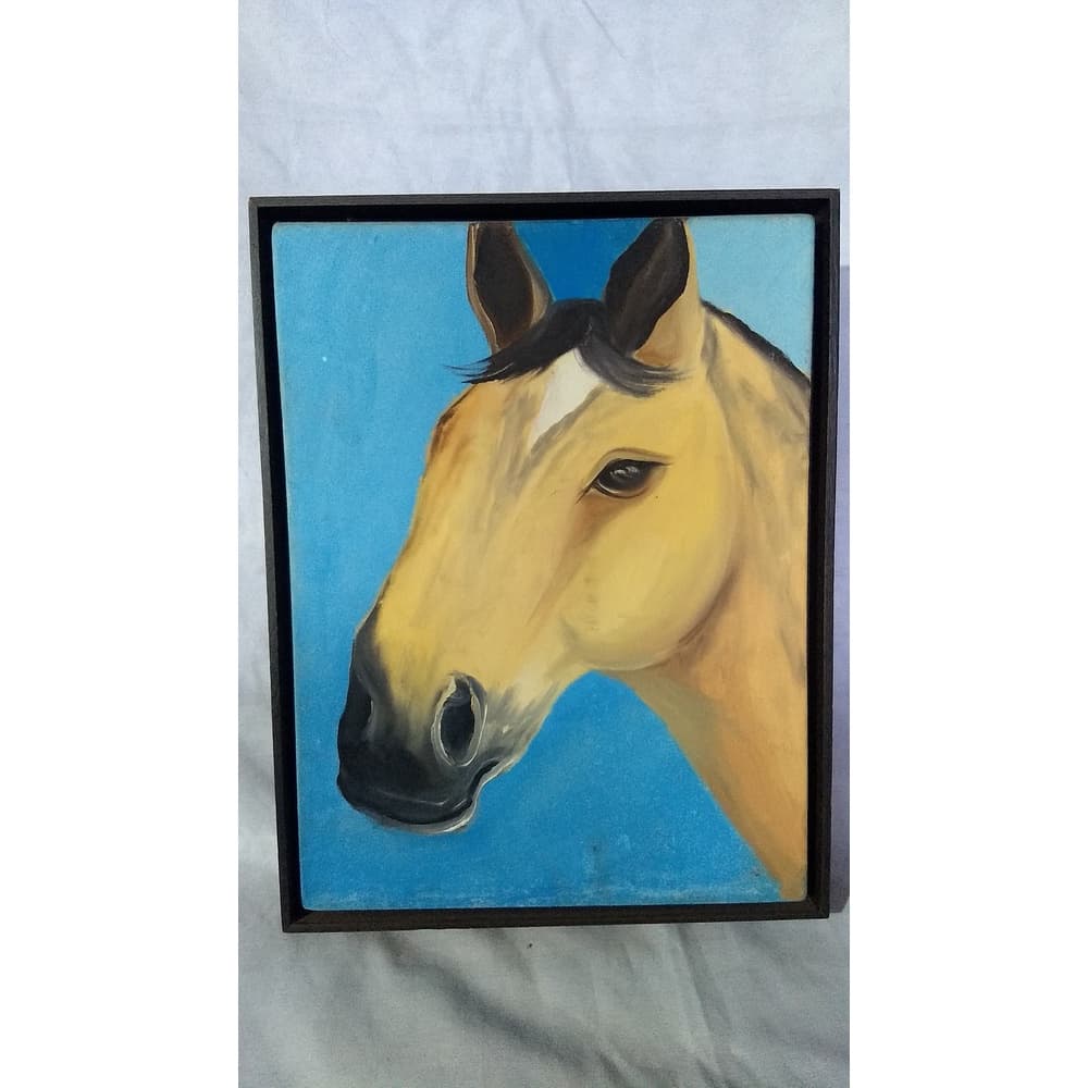 Quadro Cavalo Oleo Sobre Tela