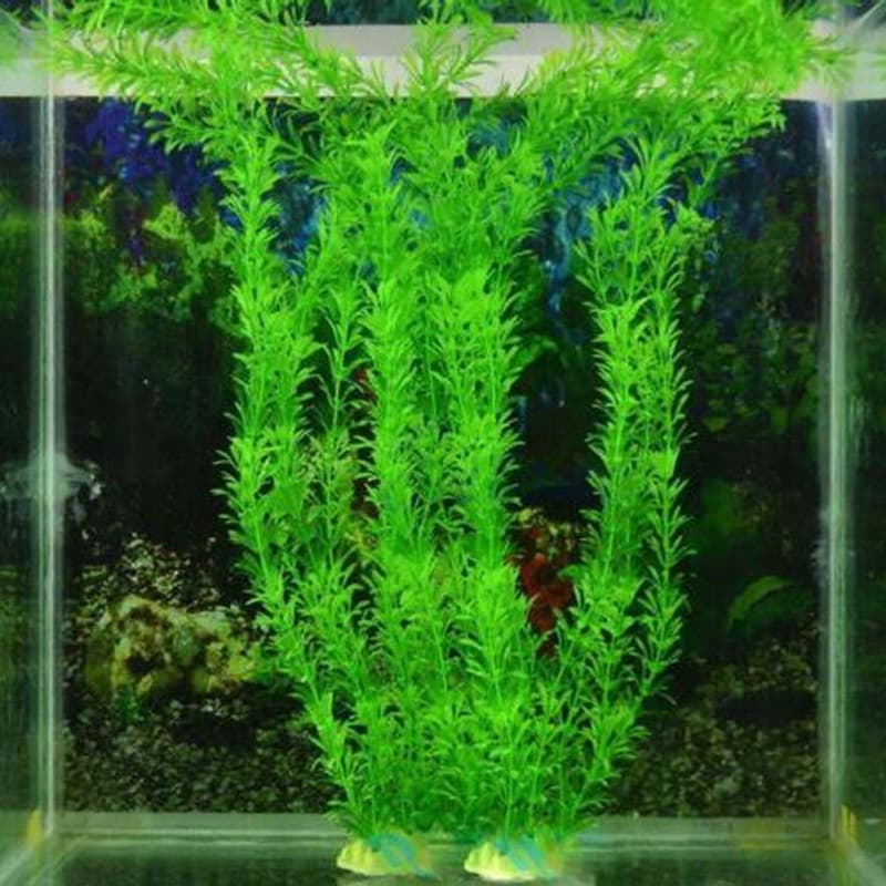 Simulação Plantas Plásticas De Relva D'água D'água Subaquáticas Vívidas Verde Aquário Peixes Decoração De Tanques De Animais