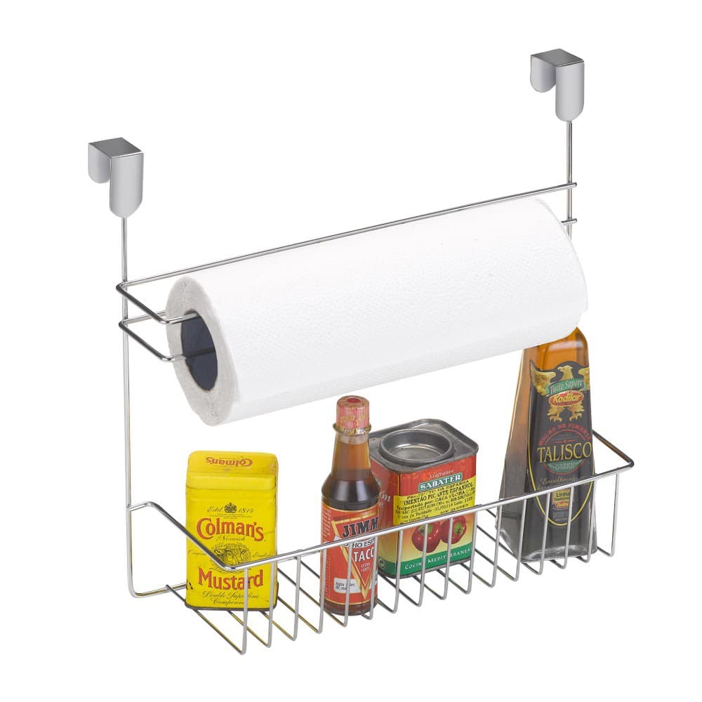 Organizador de Temperos. Organizador de Papel Toalha. Prateleira com Porta Rolo de Pendurar