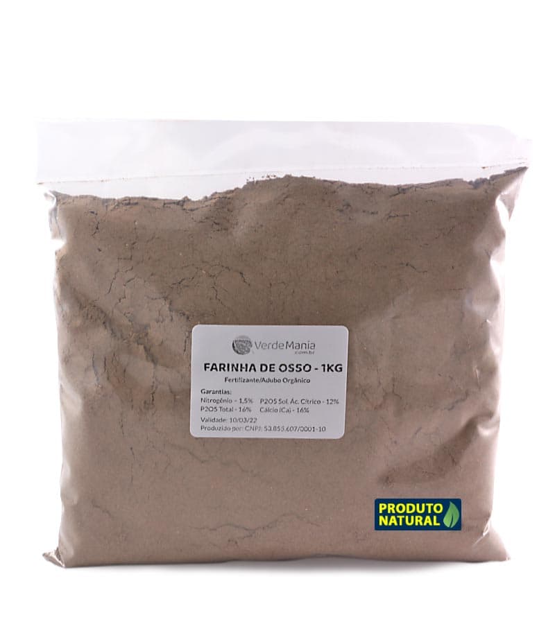 Adubo Farinha de Osso - Orgânico - 1kg