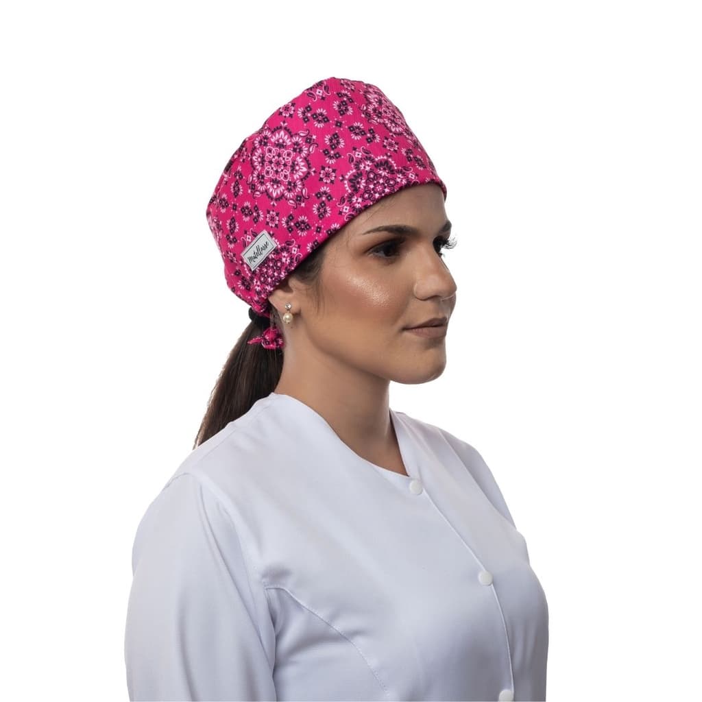 Touca Cirurgica Uniforme Cozinheira Tecido Gabardine Gorro