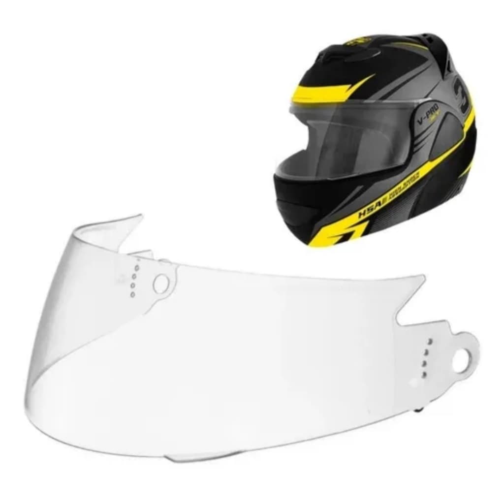 TSF | Viseira cristal para capacete Pro Tork  V pro Jet 1, 2, 3 articulado robocob