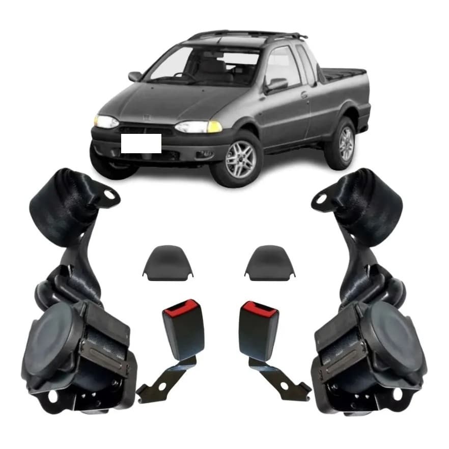Kit Cinto de Segurança Dianteiro Retrátil FIAT STRADA