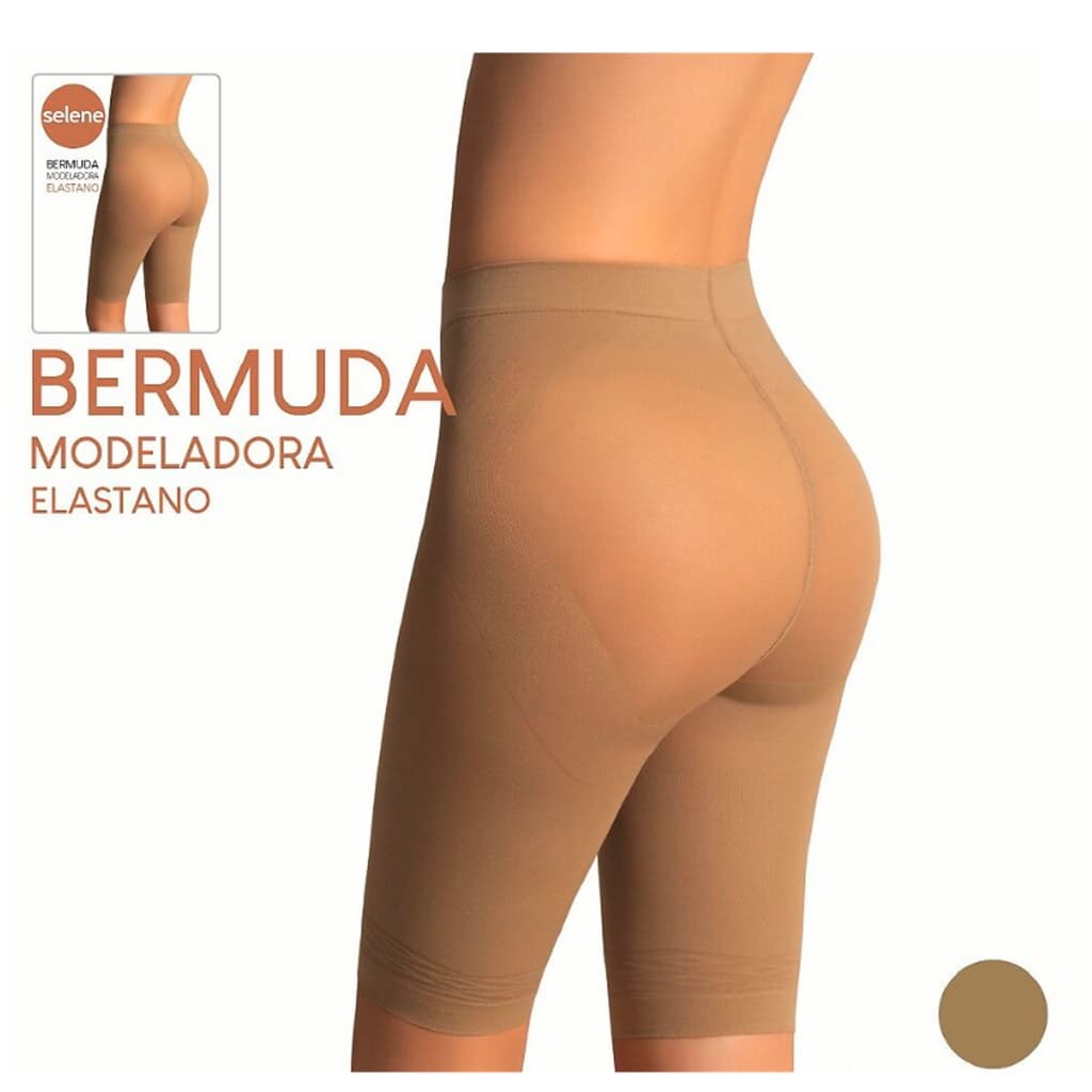 Bermuda Selene 9880 Levanta O Bumbum Modeladora Elastano Selene Original Com Nota Fiscal