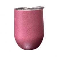 Copo Térmico Com Glitter Rosa Para Sublimação