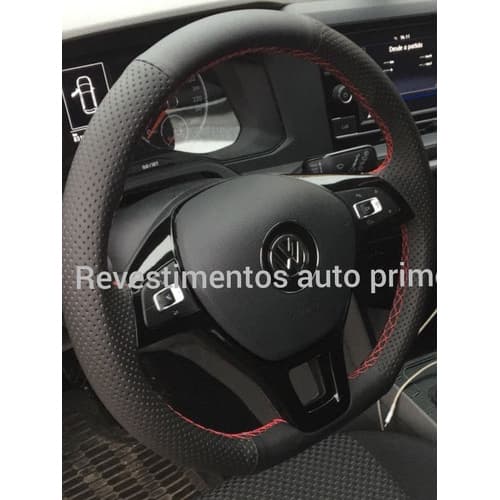 Capa De Volante Costurada Novo Polo Linha Vermelha