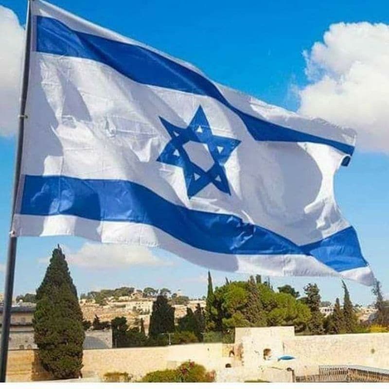 Bandeira  de Israel Tamanho 1,50 mt x 0,90 cm Dupla Face.