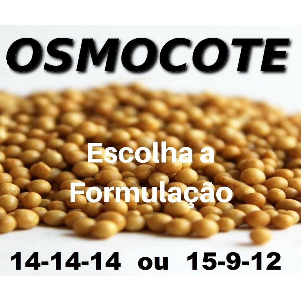 250gr Osmocote 15-9-12 ou 14-14-14 Adubo Fertilizante Liberação Lenta Orquídeas Rosa Deserto Suculentas Frutas