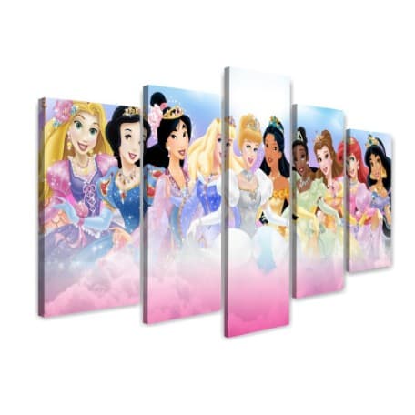 Quadro Decorativo Infantil Princesas da Walter Disney