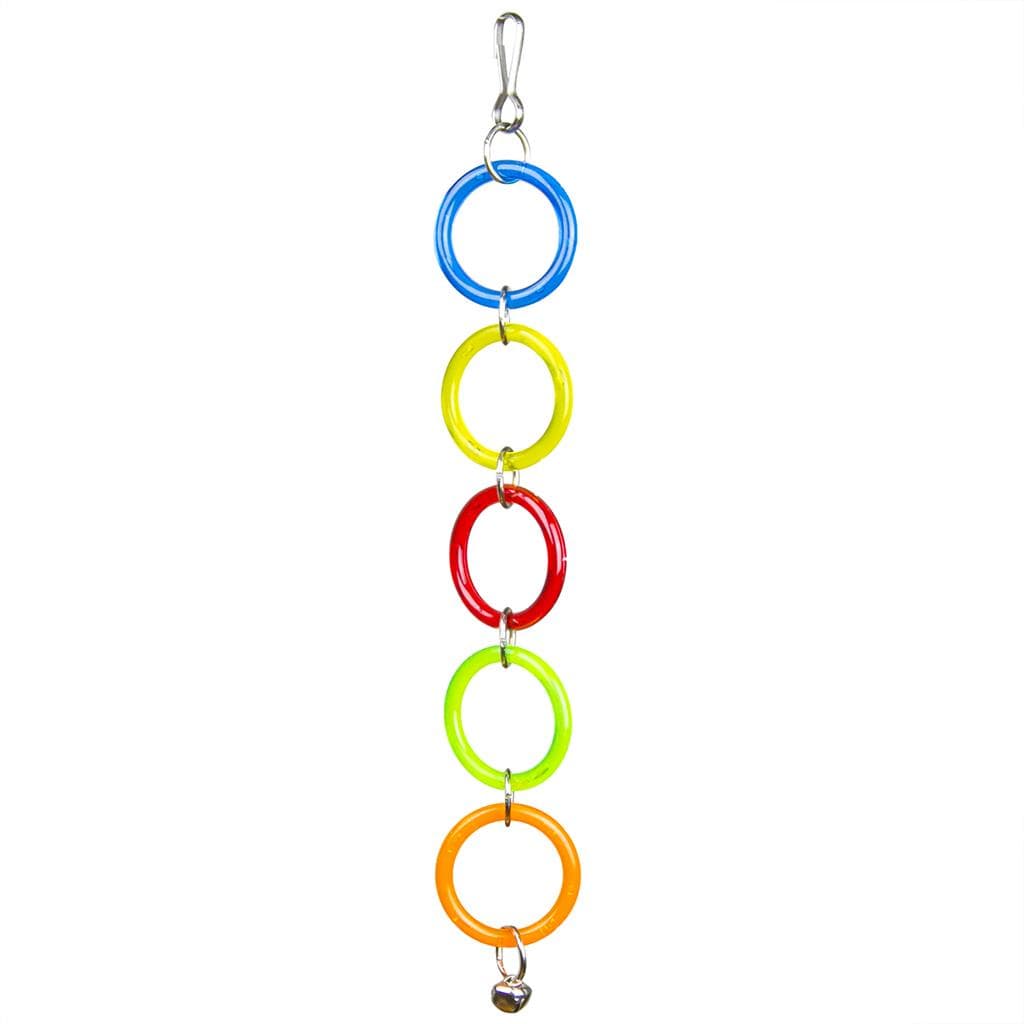 Pendulo Argolas Rainbow Para Calopsita Papagaio