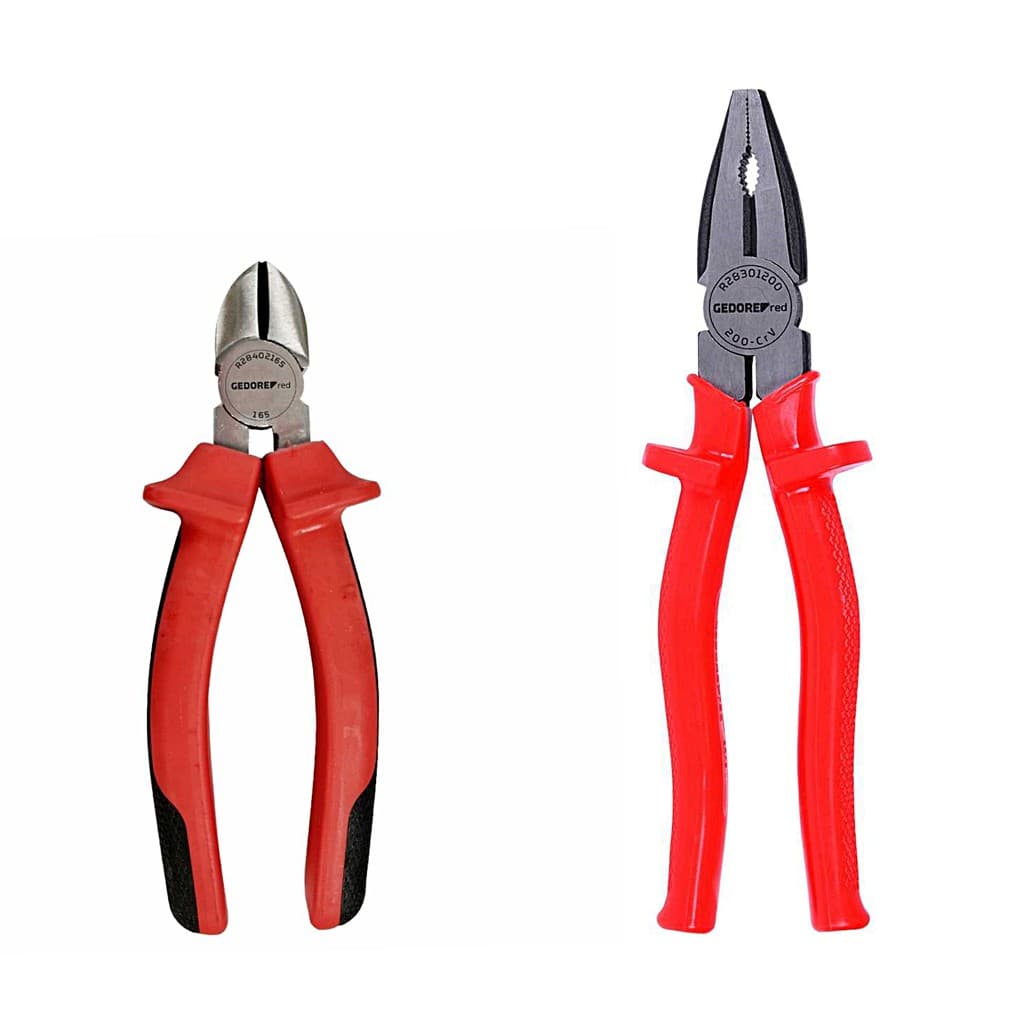 Kit Alicate Universal 8" e Alicate Corte Diagonal 6.1/2" - GEDORE