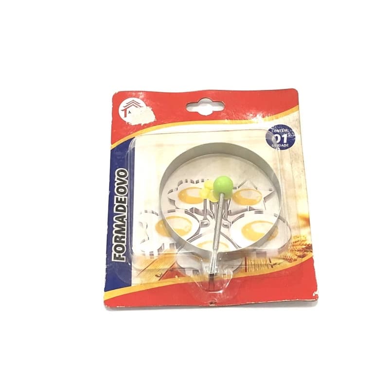 Forma de Ovo Redonda Aço Inox e Silicone