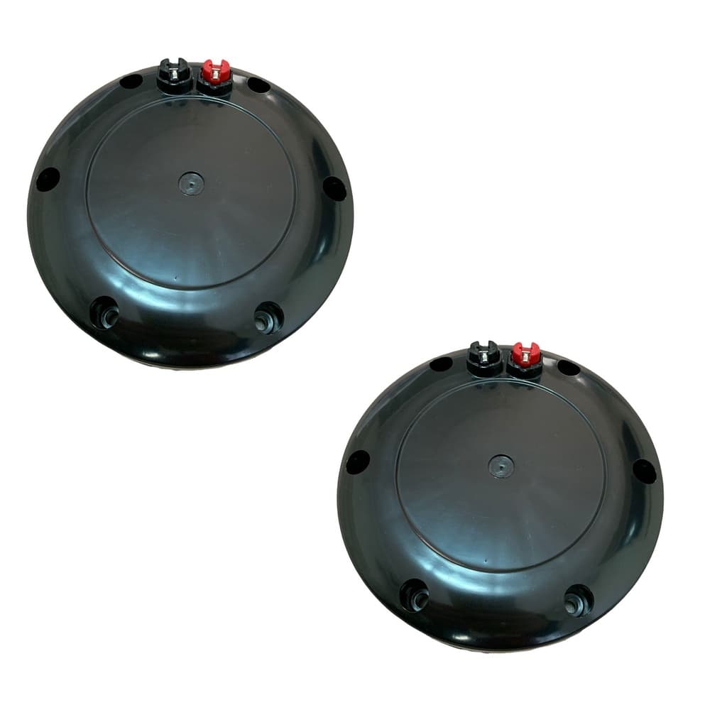 Kit 2 Tampas Traseira Musicall Corneta Driver D400 D405 D408 Com Borne em Plástico