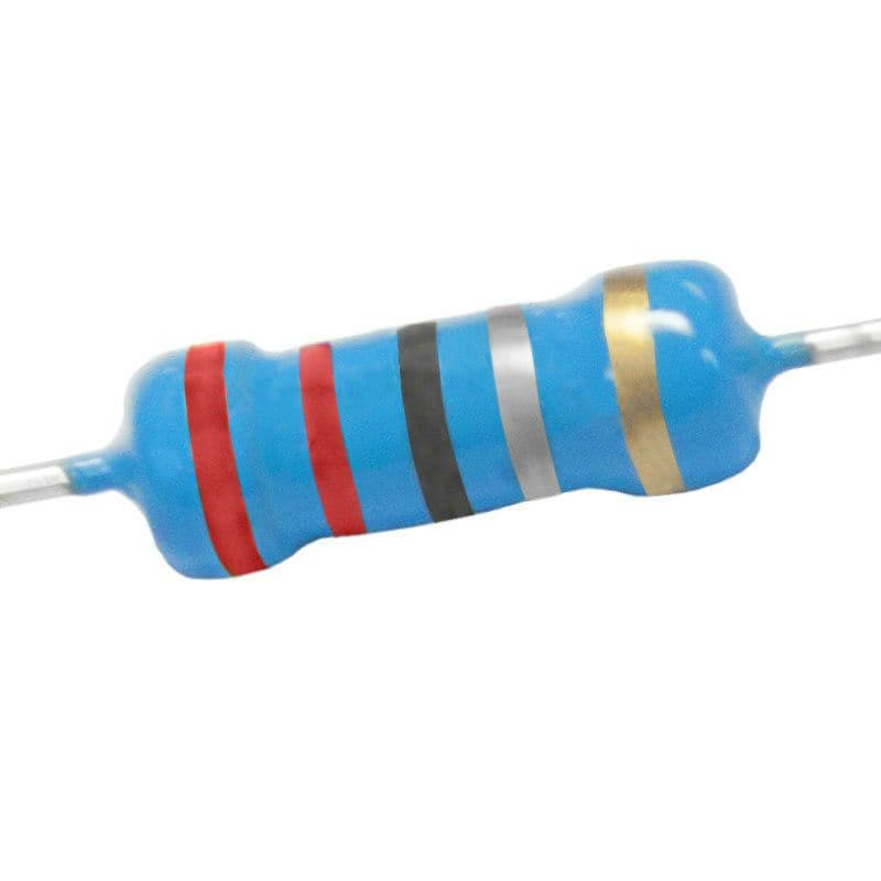 (7 peças) Resistor 2R2 1W 5% | 2.2 (2,2) omh ohm (Ω), resistência, potência, componênte eletrônico, Planeta Eletrônica