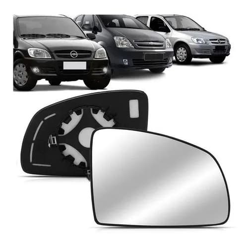 Subconjunto Vidro Retrovisor Lente Base Celta Prisma Meriva 2003 2004 2005 2006 2007 2008 2009 2010 2011 2012 2013 2014