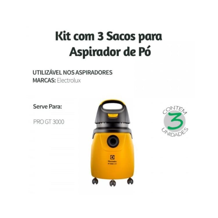 Saco Filtro Para Aspirador De Pó Electrolux Pro Gt 3000/gt30n