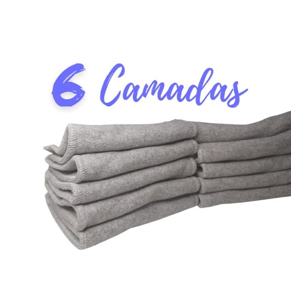 Absorvente ecológico 6 camadas para fralda ecológica fralda reutilizável para bebê para criança
