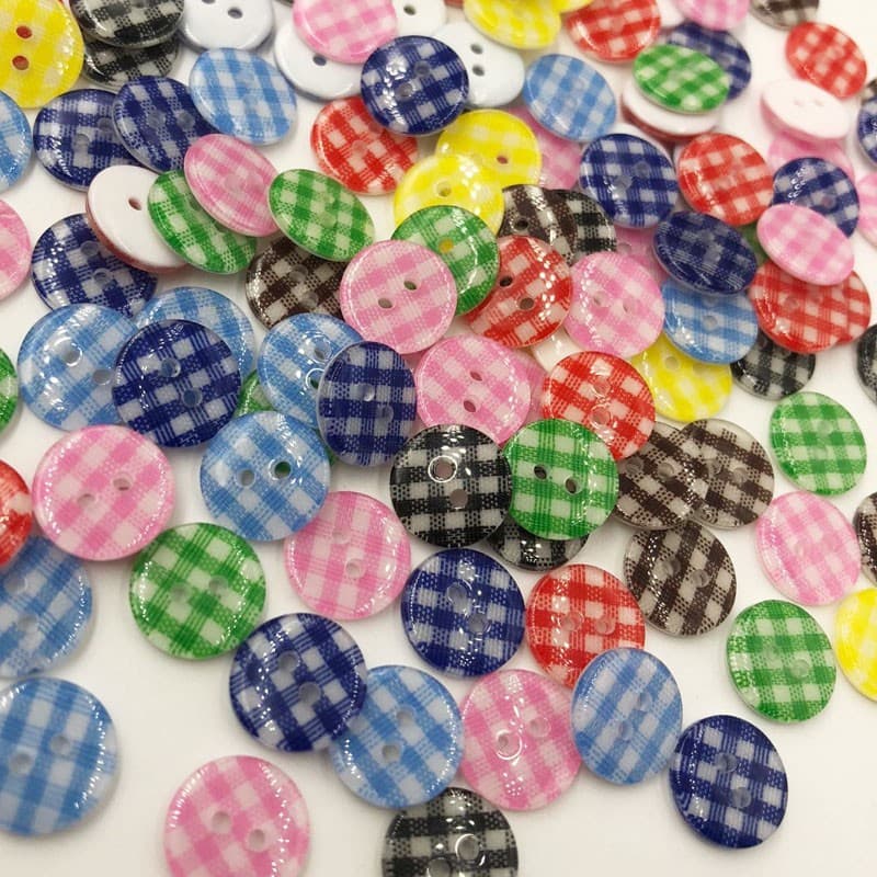100 Peças Novo Botão De Resina Plástica De Flor Fofa Mix/Mistura De Costura 13mm PM16