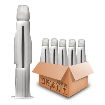 200pcs Bucha Mu Sfor 8mm P/ Drywall Bloco Tijolo Oco