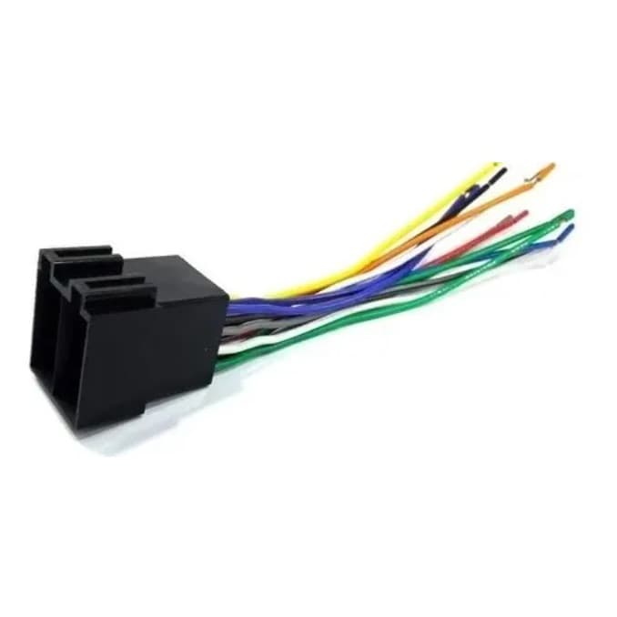 Chicote Rádio Conector Soquete Plug Iso 16 Vias Macho Storm
