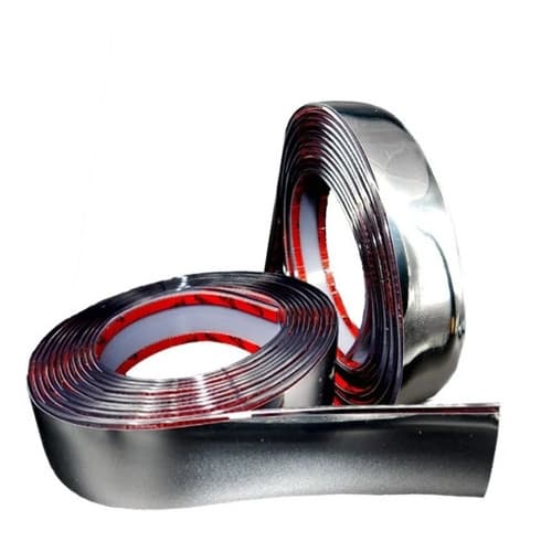 Friso Cromado 30mm Para-choque Grade Porta Universal Rolo 5 Metros