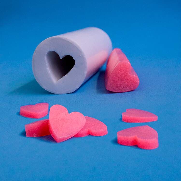Forma de Silicone Extrusora Coração (Molde de Silicone)