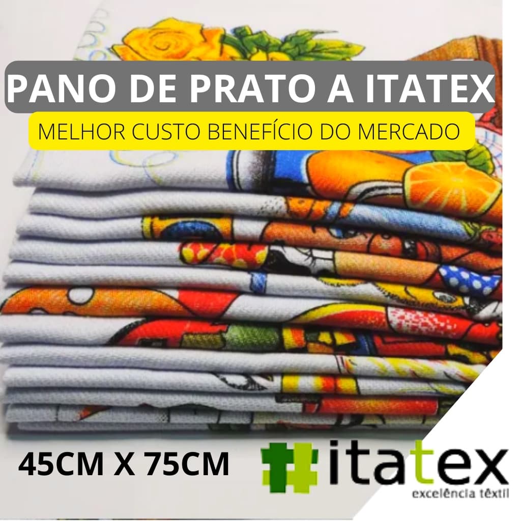 Kit Pano de Prato Itatex 6 Unidades