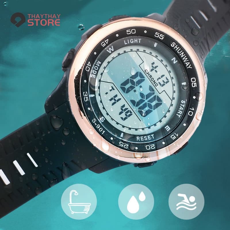 Relógios relogio masculinos luxo digital original prova de água led esportivas 2021 S-901