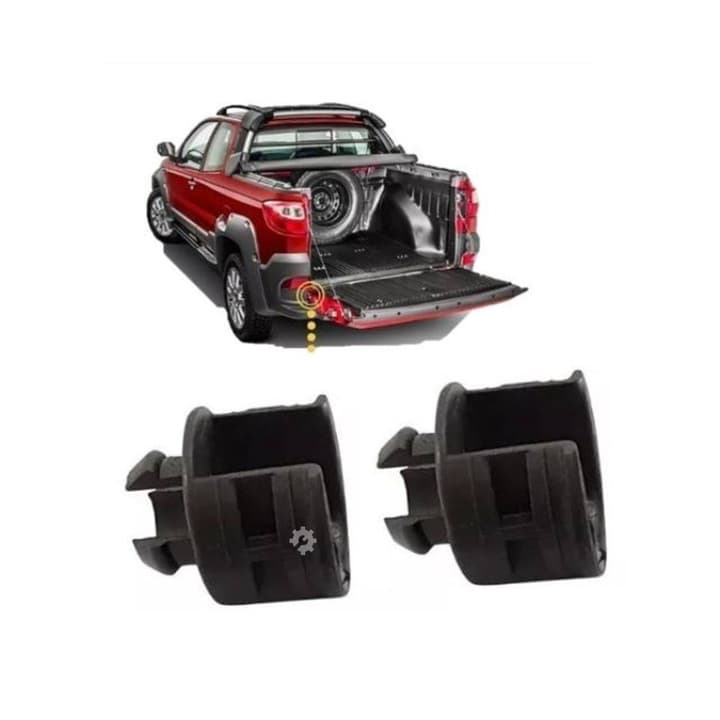 Par Bucha Tampa Traseira Fiat Strada 2008 2012 2013 Original