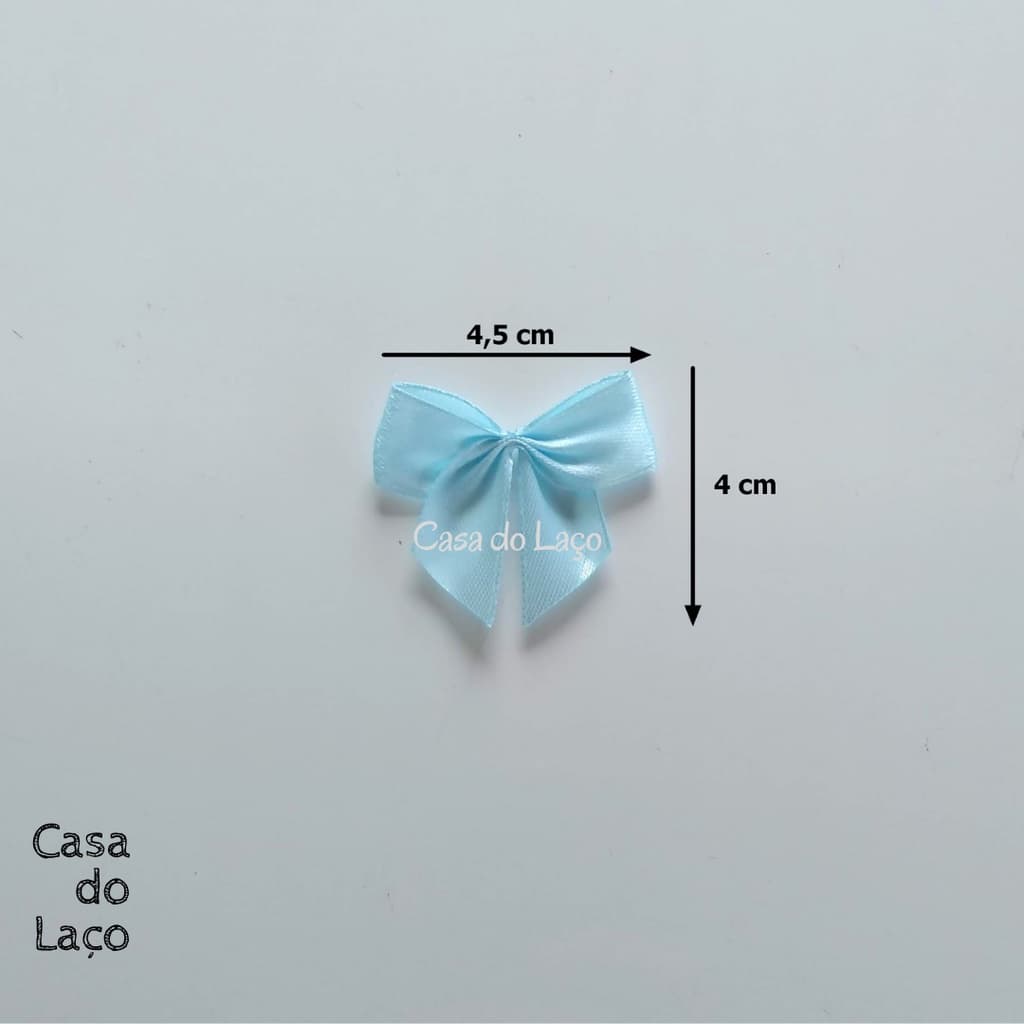 Laço/lacinho De Cetim N°3 4,5 X 4 /100 Unids Lembrancinhas