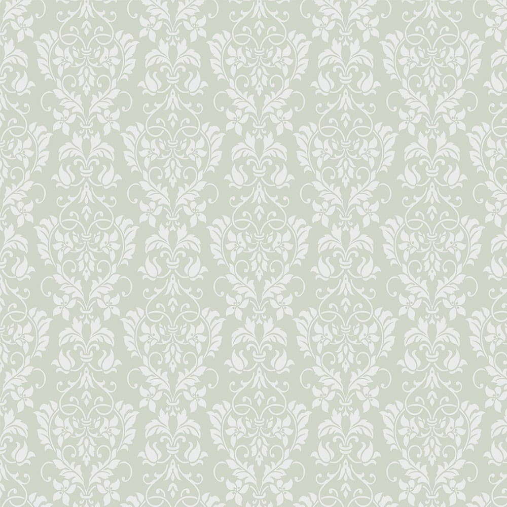 Papel de parede em tons cinza e verde Para Quartos e Sala
