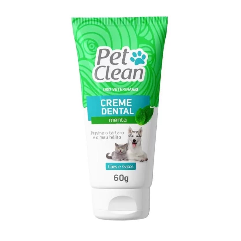 Creme Dental Pet Clean Menta Para Cães E Gatos 60 Gramas Ideal Para seu Pet Produto Seguro