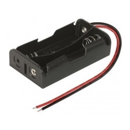 Kit 10 Peças - Suporte P/ 2 Pilhas Canoa Preto