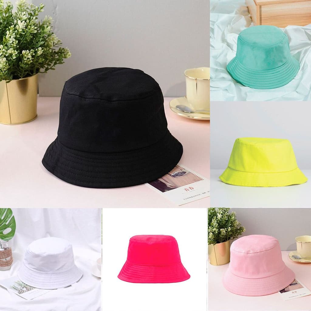 Chapéu Bucket unissexo Hat Tecido Boné adultos