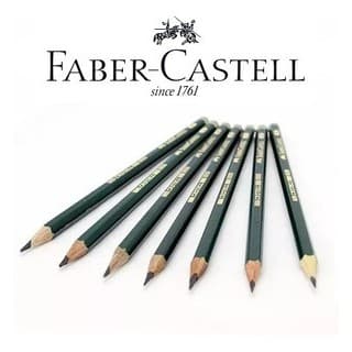 Lapis para Desenho 9000 Faber Castell Kit c/ 03 Unidades