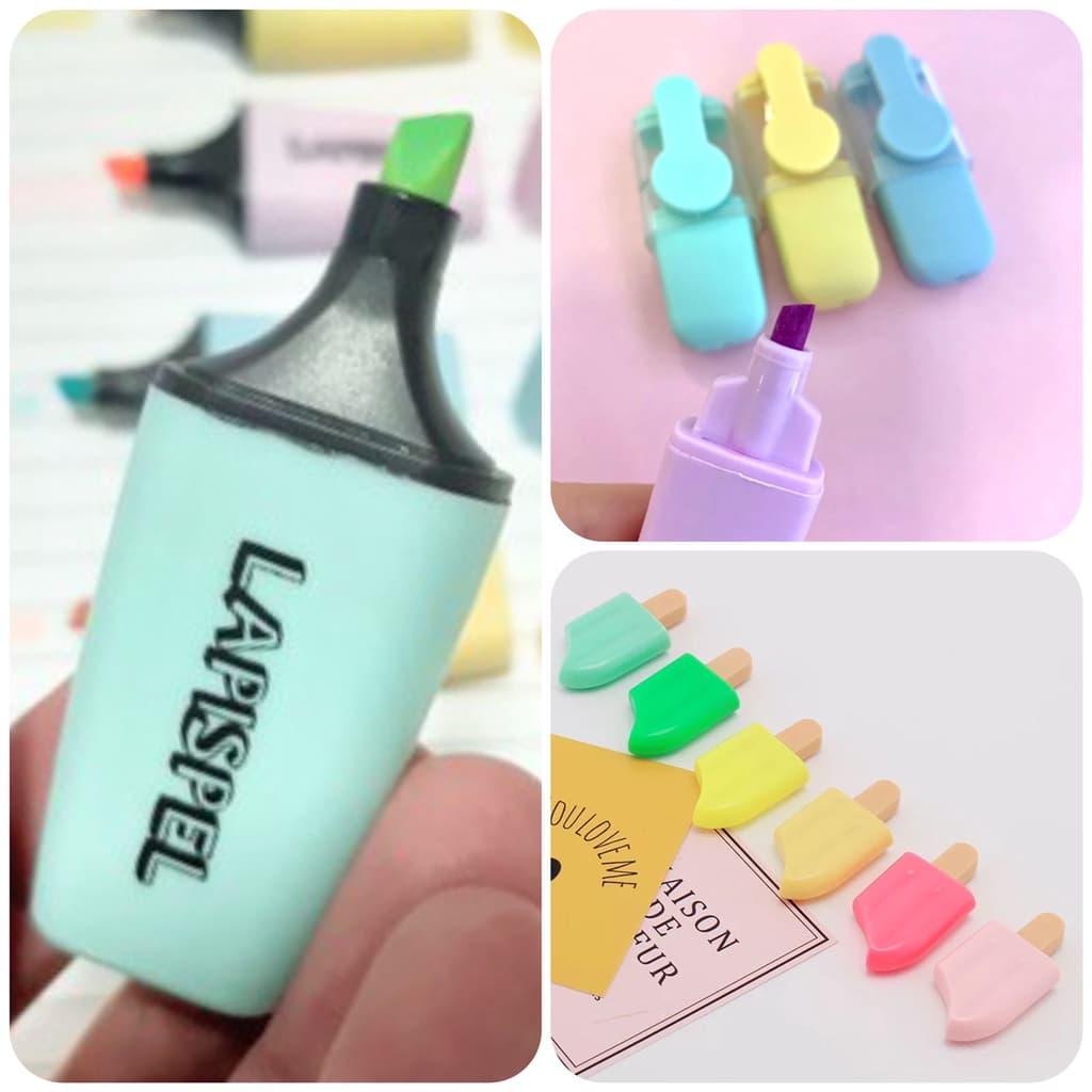 Mini Marca Texto Tom Pastel - 4 Peças