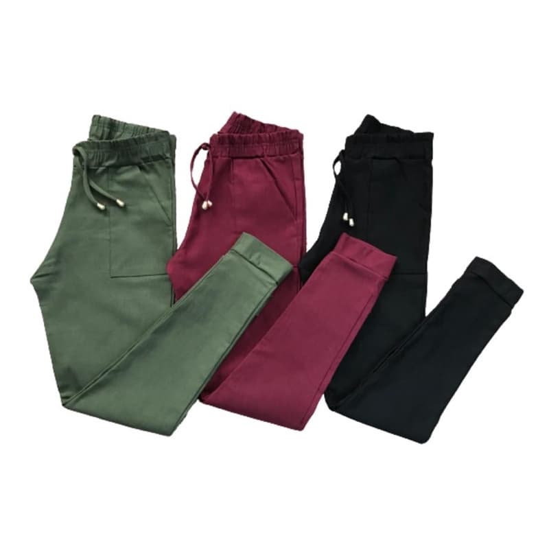 Calça Jogger Feminina Blogueirinha Cargo Luxuosa Bengaline + Envio Imediato.