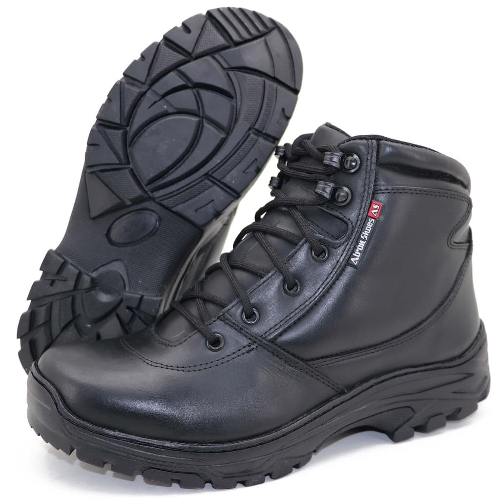 Coturno Baixo Militar Em Couro Legítimo equipado com palmilha GEL - 282