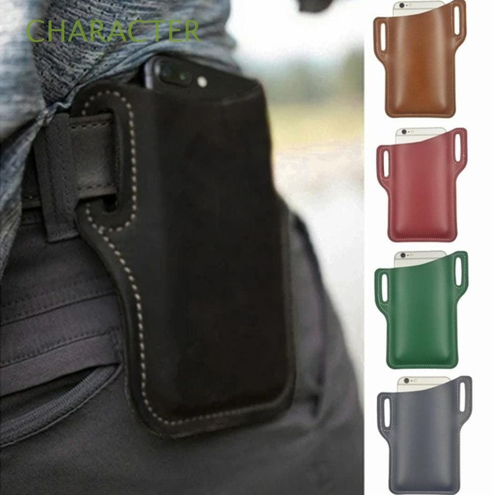 Personagem Bolsa De Cintura Acessórios Para Telefone Clipe De Cinto Coldre De Viagem Caminhadas Mini Bolsas De Couro PU