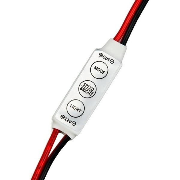 Controle 12v Dimmer Strobo para  Fita de Led Lâmpadas Carro Moto