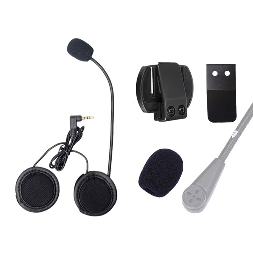 Fones De Ouvido V6 V4 Intercomunicador Microfone Capacete com suporte e haste extra metal