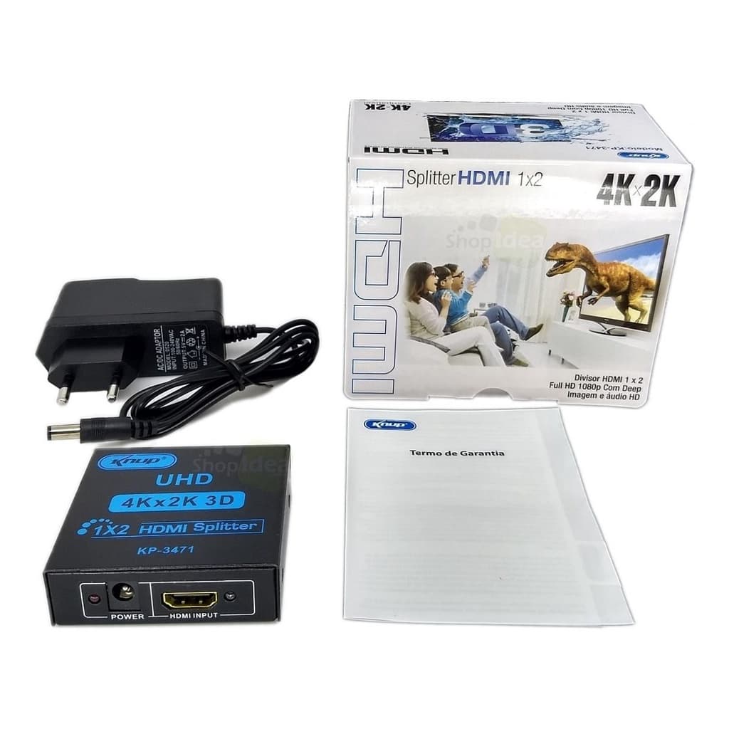 Splitter HDMI 1X2 4K / 2K Knup KP-3471