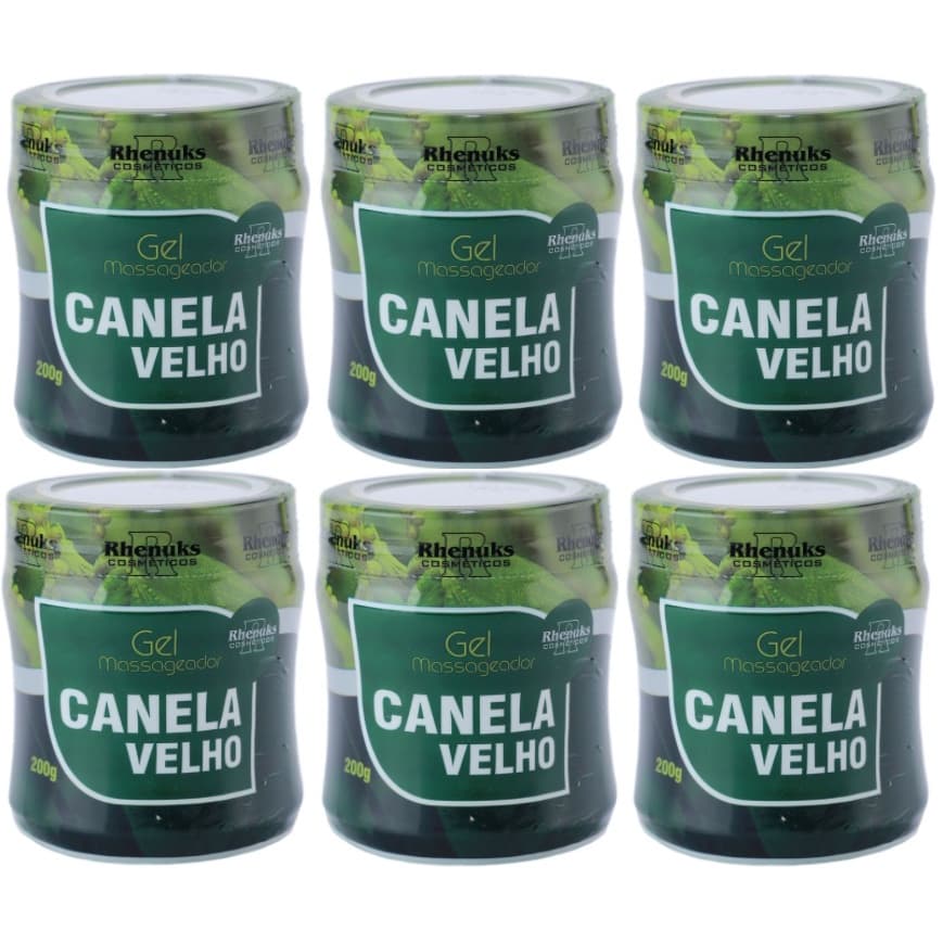 Kit 6 Gel Massageador Canela de Velho 200g - Rhenuks