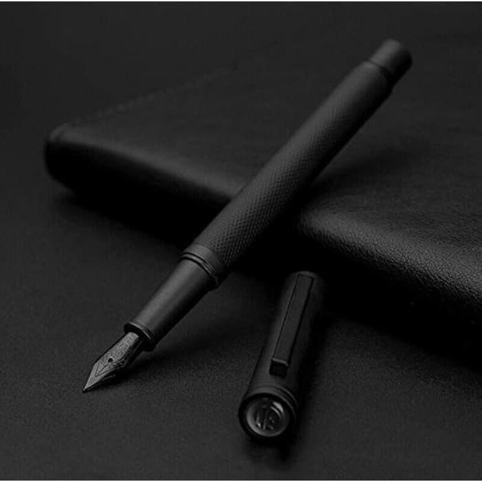 Caneta-Tinteiro Matte Black Forest 1850 Ponta Extra Fina Design Clássico Com Conversor Da Hongdian