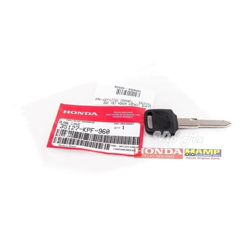 Chave Reserva Virgem Titan/fan 160 2016 Original Honda