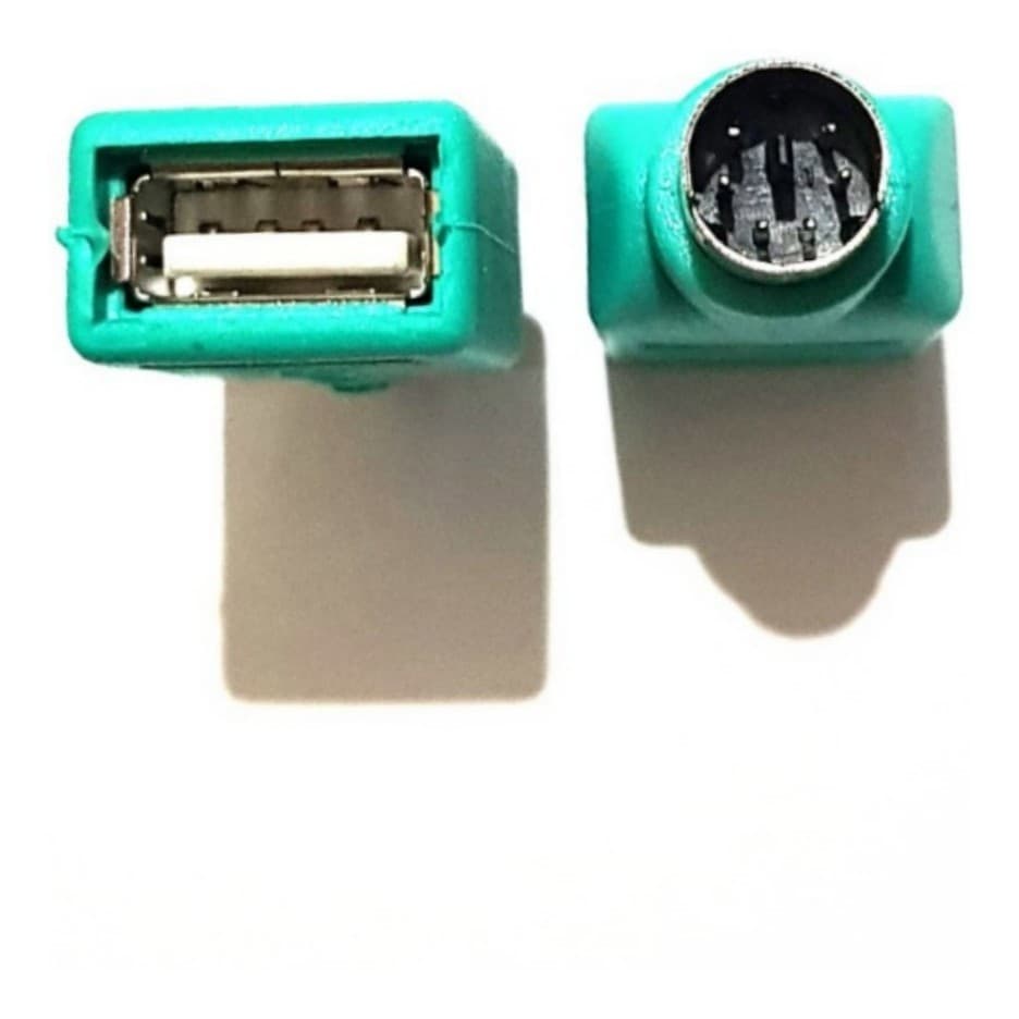 Adaptador USB A Fêmea x Minidin PS2 Macho. Adaptador Unitário. Permite usar um mouse ou teclado USB, na conexão MiniDin PS2. Adaptador Unitário.