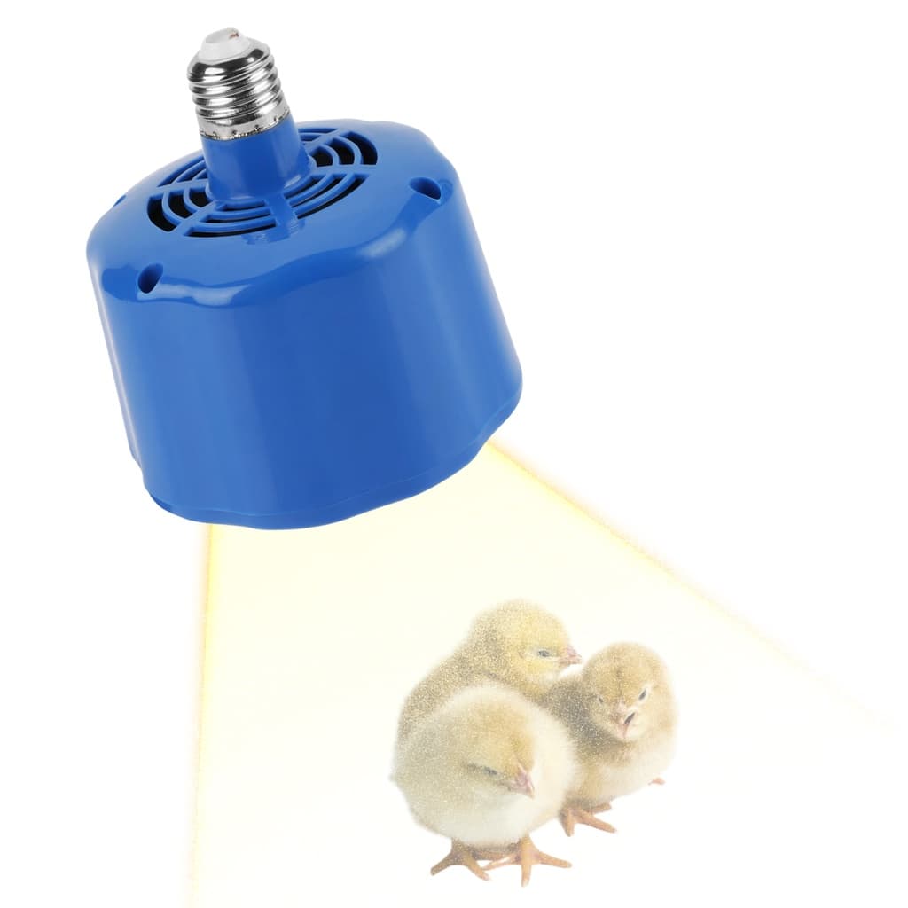 Lâmpada Chocadeira Incubadora Aquecimento 100-300w para Repteis Aves 3 LEDs Branco Frio