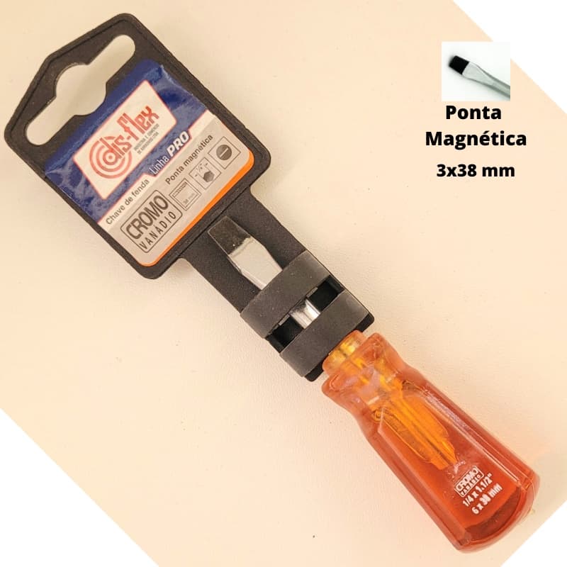 CHAVE DE FENDA 1/4 X 1-1/2" / 6X 38MM