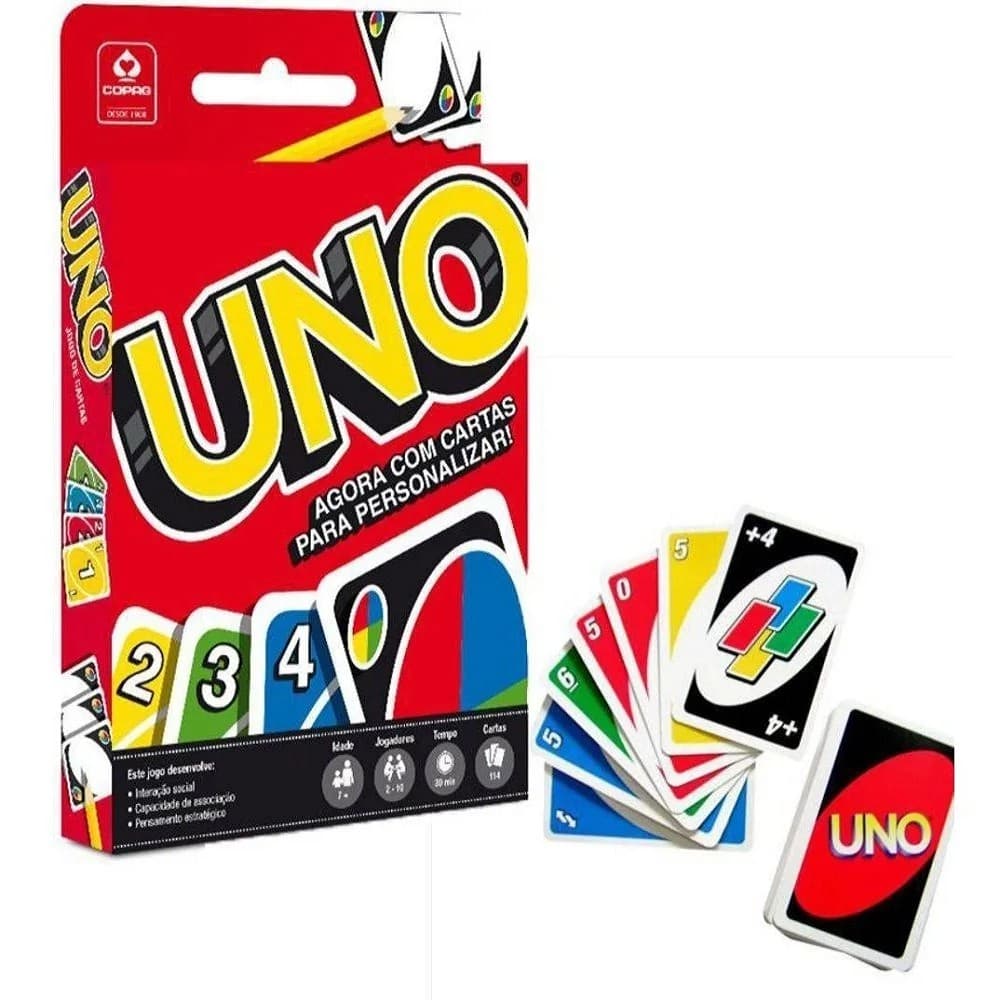 Baralho Uno Original Copag, Jogo de Cartas Uno Original Copag, Mattel Games Original